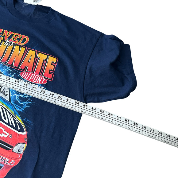 Vintage Chase Authentics Jeff Gordon NASCAR T-Shirt Blue Men’s Large 1999 New - Picture 10 of 12